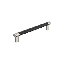 Amerock BP54040PNBBR | Polished Nickel/Black Bronze Appliance Pull