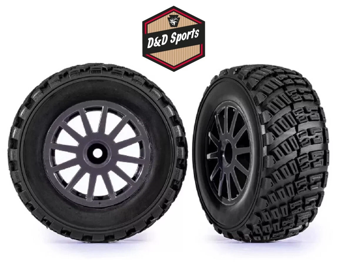 Ruedas Y Neumáticos De Remo Traxxas 5891 - Negro Satinado, Para Slash 4WD Y 2WD - Agarreextremo En Arena Y Nieve