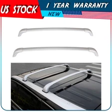 Silver Roof Rack Aluminum Cross Bar For 14 - 19 Toyota Highlander XLE / Limited