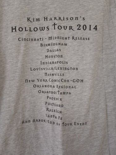 Kim Harrison - “The Witch With No Name” - 2014 Gray Shirt - XL - Tee Shirt - Picture 2 of 8