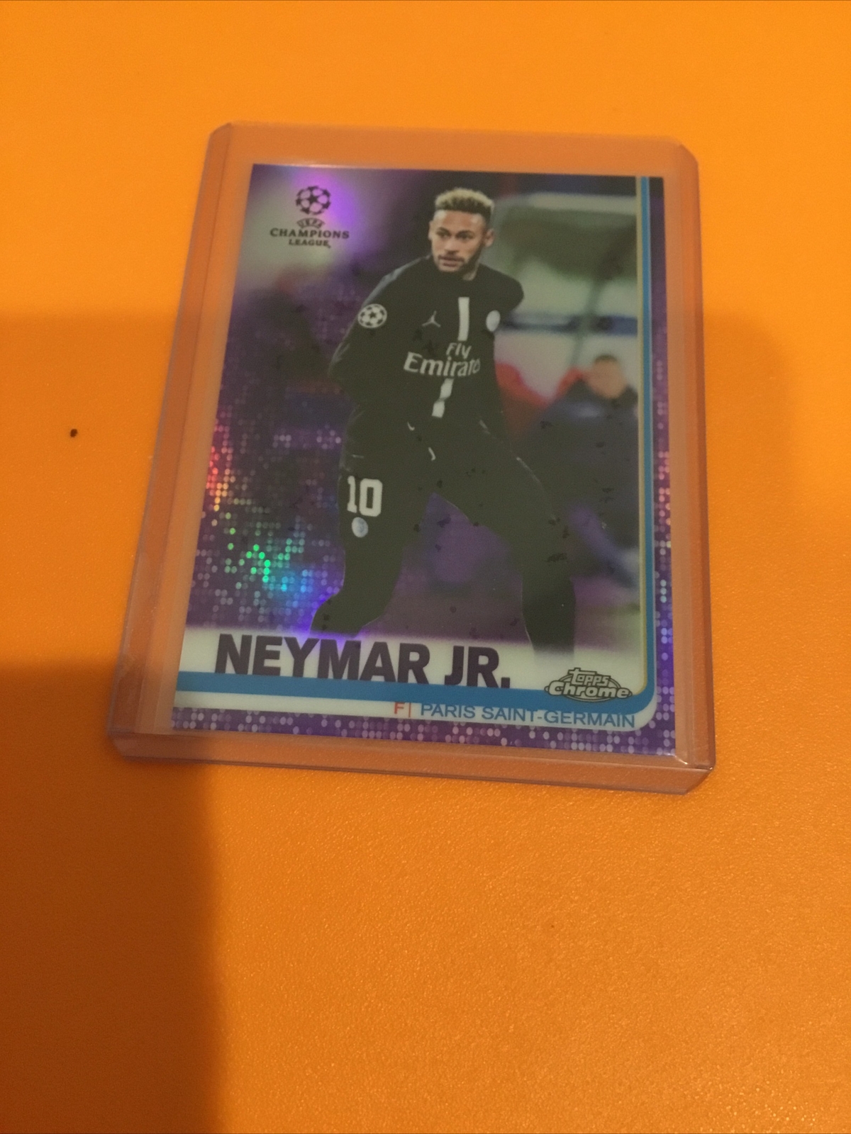 2018-19 Topps Chrome Champions League Neymar Jr. Purple Refractor /250