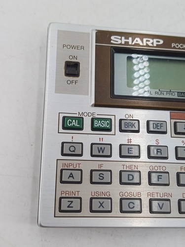 Calculatrice SHARP PC-1403 pocket computer rare vintage made in Japan - Photo 4/24