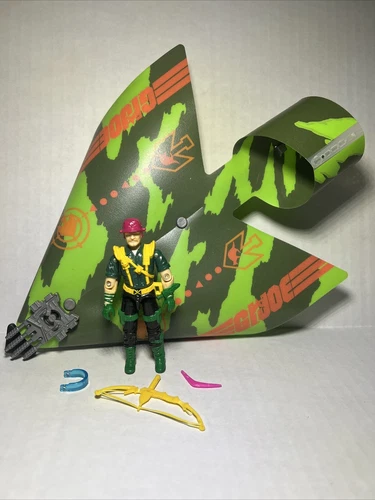 1991 GI JOE AIR COMMANDOS SKYMATE v1 100% COMPLETE WITH GLIDER