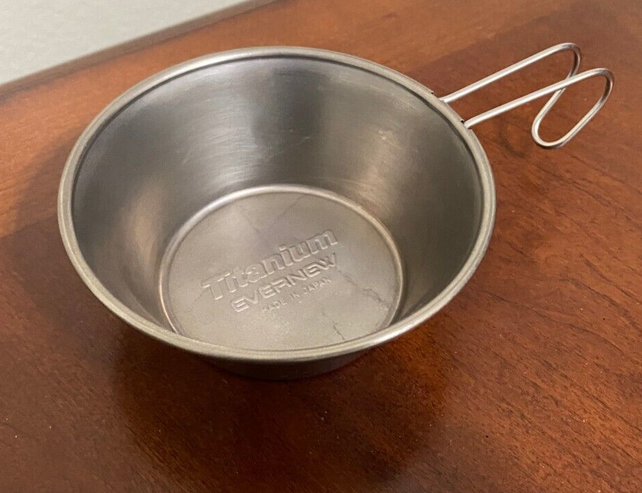 Barely Vintage Evernew TITANIUM Japan Sierra Cup Camp Camping | eBay