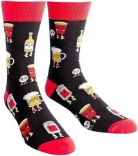 Sock it to Me Men's Novelty Crew Socks, Beer Pong