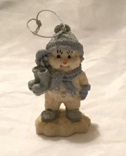 Vintage Encore Snow Buddies "Skatin" Christmas Ornament 1999 Ice Skating Snowman
