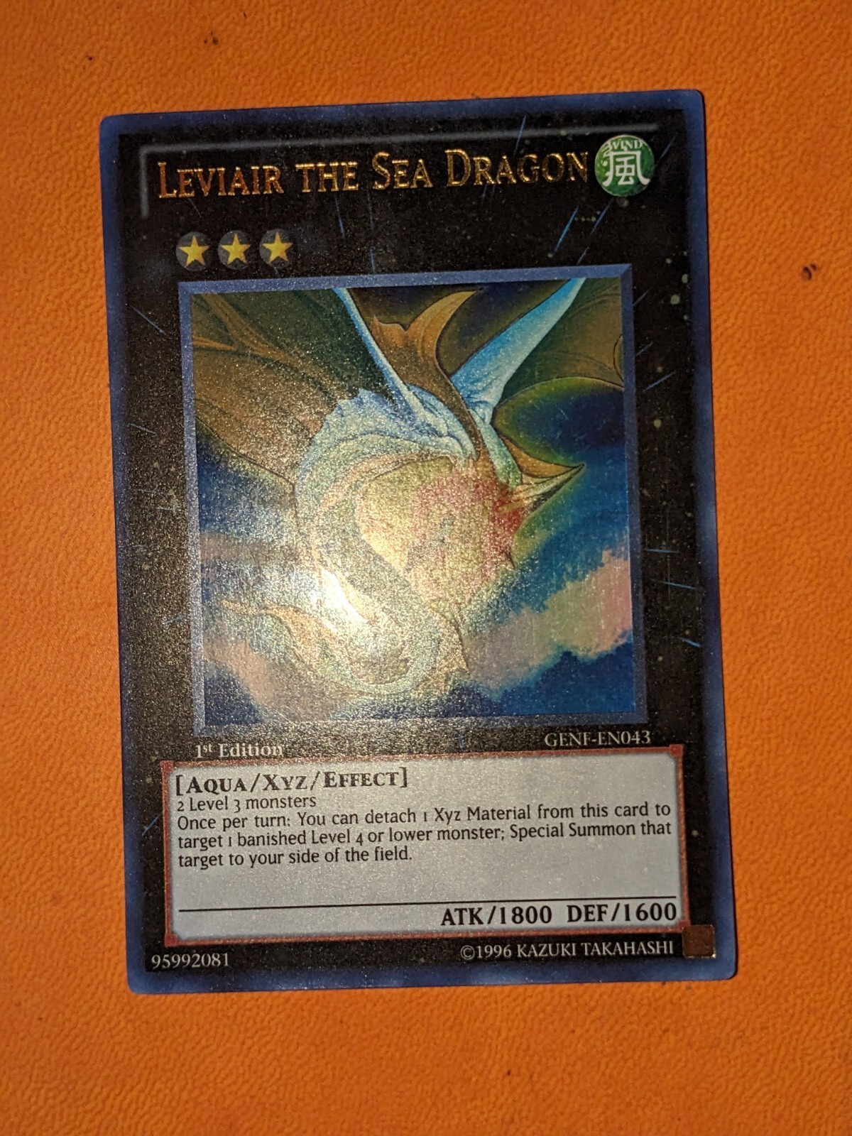 Yu Gi Oh Carte Ultra Rare Yu-Gi-Oh! Leviair The Sea Dragon - Carte Ultimate Rare 1st Edition - GENF-EN043 - Collection Jeu De Cartes Carte Yu-Gi-Oh Collection