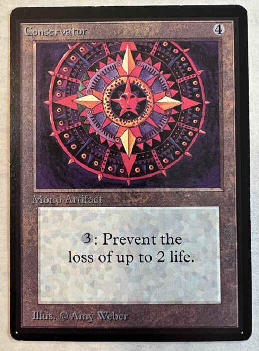 Magic the Gathering MTG Conservator, Beta Uncommon LP
