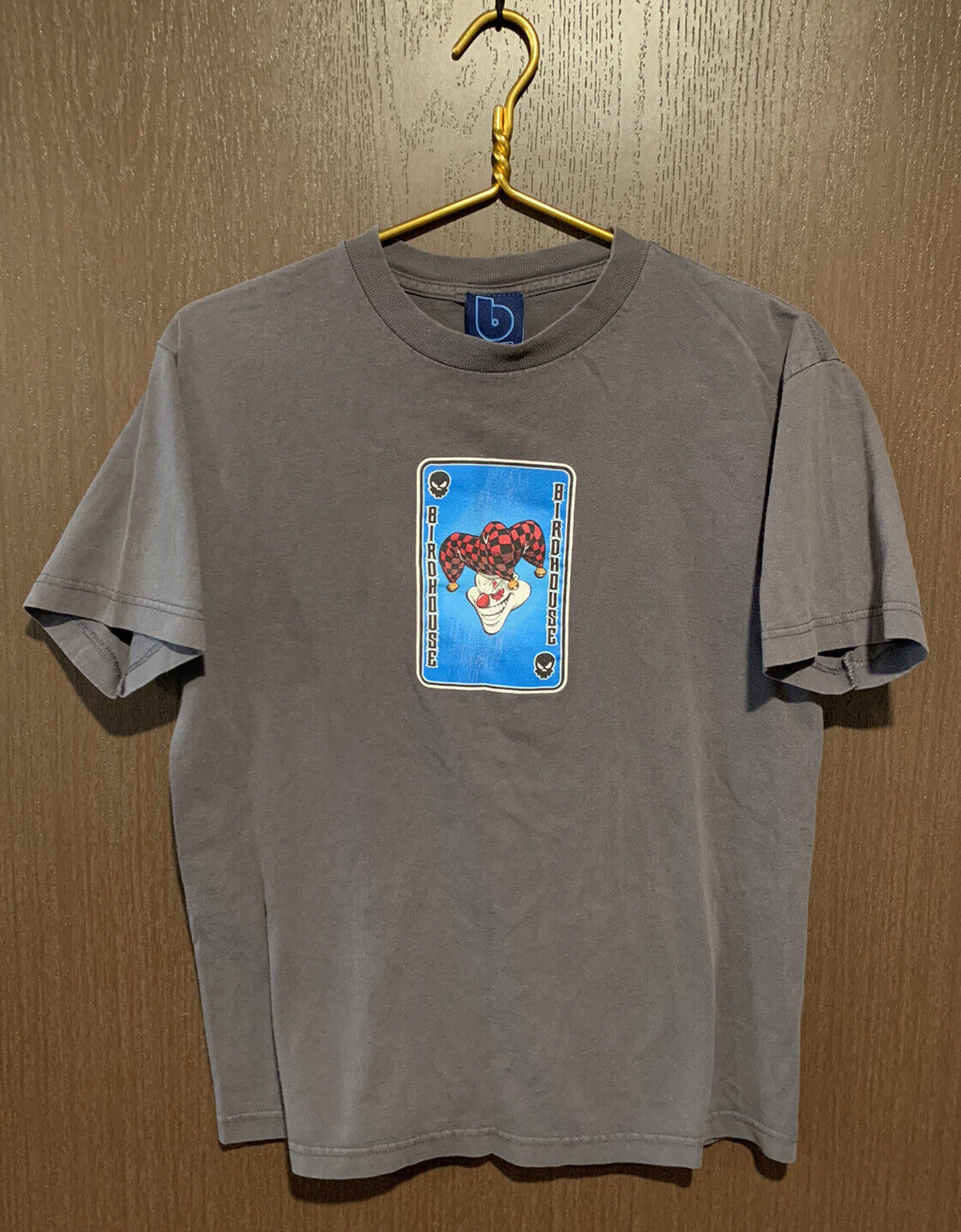 øverste hak i morgen modul Vintage 90s Birdhouse Bird House Skateboard Joker Clown Card T Shirt Size  Medium | eBay