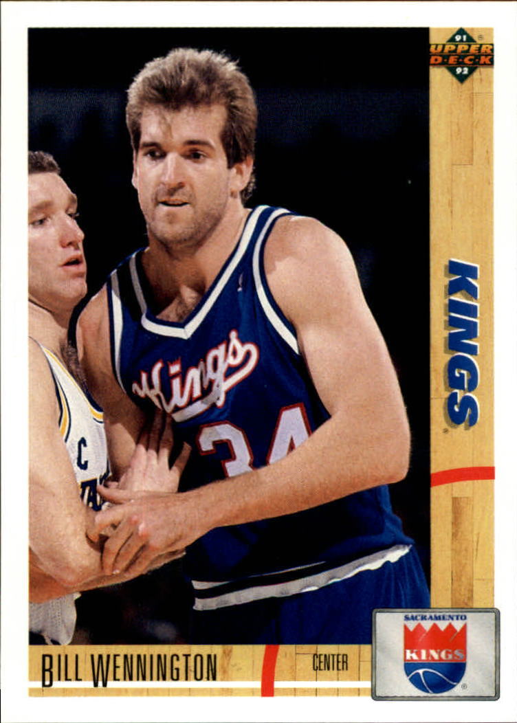 1991-92 Upper Deck Sacramento Kings Basketball Card #399 Bill Wennington