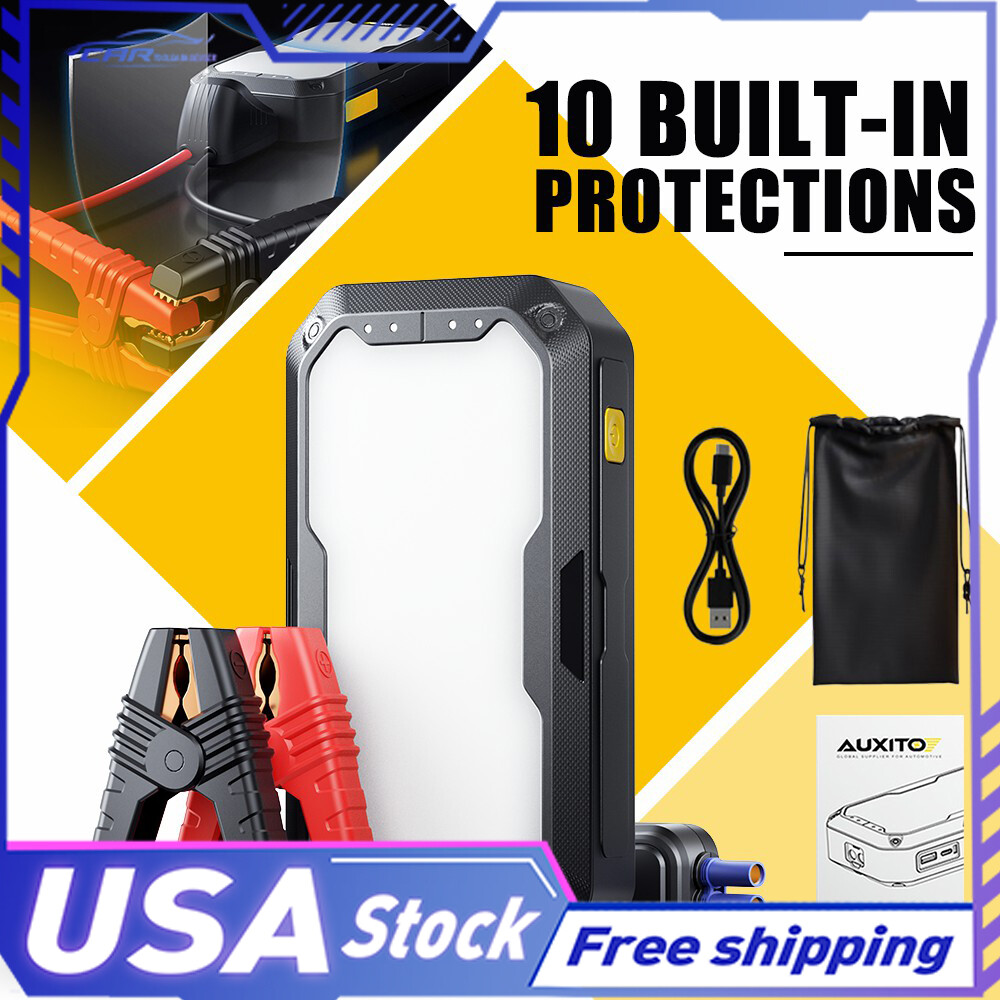 Car Jump Starter Booster Jumper Box Power Bank Battery Charger Portable 3000A