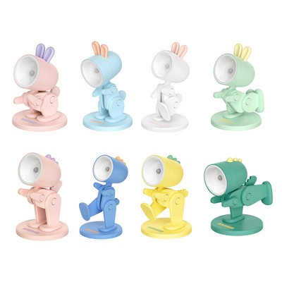 LED Bedside Lamp Adjustable Folding Laptop Lighting Cartoon for Room Decoration 