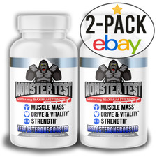 #1 Testosterone Booster Monster Test for Men Testosterona 6,000 MG Tablets 240ct