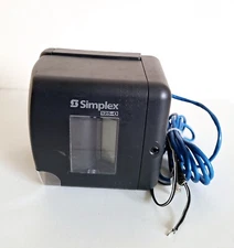 Simplex 1603-9115 / 125-O Electronic Time Clock 15VAC 50/60HZ 1.33A