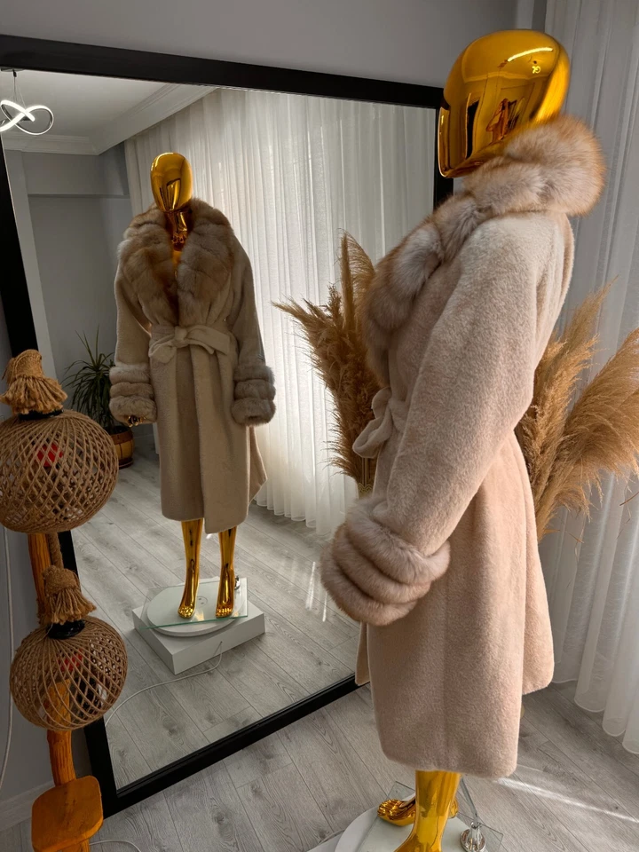 New Season Special price Winter Coat Real Fox Fur Soft Stylish - Image 2 of 4