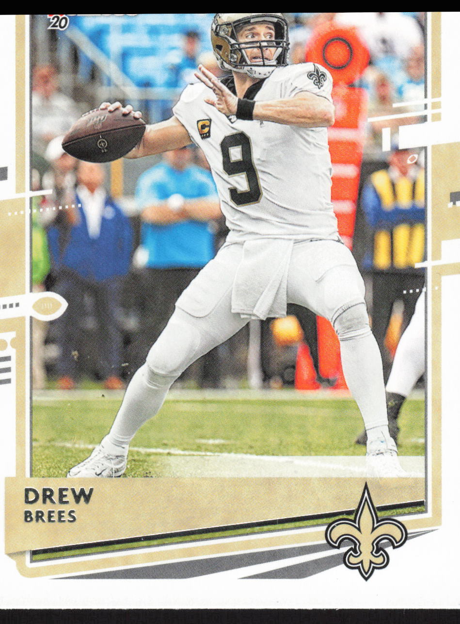 2020 Donruss #175b Drew Brees White jersey New Orleans Saints