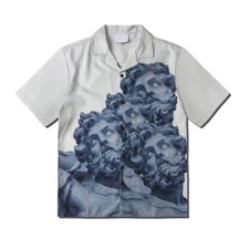 DUNI Men Sculpture Print Shirt