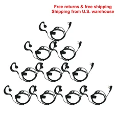 2Pin Mic Headset for Retevis H777/RT22/Baofeng UV5R/Kenwood Walkie Talkie (10X)