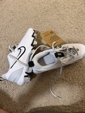 Nike Trout Youth Baseball Softball Cleats White Black US Size 3Y