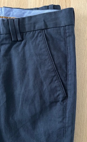 Massimo Dutti Cotton & Linen Blend Casual Fit Trousers Size EUR 40 - W33 L34 - Picture 5 of 14