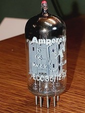 Amperex 12AX7/ECC83 Red Tip/Foil D Getter Max...