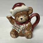 Vintage 1991 FF/Korea-Sri Lanka porcelain teddy bear salt pepper shakes creamer — photo 4