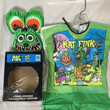 Vintage RAT FINK Halloween Costume COLLEGEVILLE Ed "Big Daddy" Roth UNUSED