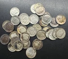 Roosevelt Dimes Lot Of 33 90% Silver 10c 1946-1964 #48