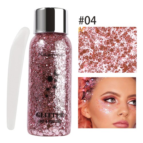Festival Beauty Highlighter Cream Face Makeup Eyeshadow Chunky Sequins ` - Picture 15 of 17