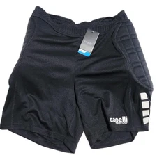 NWT New Capelli Sport Soccer Shorts Mens Medium M Padded Goalkeeper Black