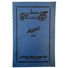 1914 Mitchell-Lewis Motor Co Bulletin Catalog Brochure Manual Racine WI 12 Pages