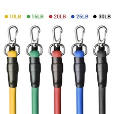 5 Tubes Resistance Bands Set 100Lbs Exercise Workout Stackable Ankle Strap Home