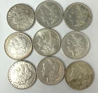 Lot of 9 Mixed Date Morgan Silver Dollar - 90%  USMX21PO-Jr