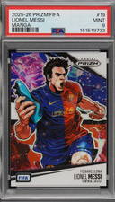 POP 1 PSA 9 Panini Prizm FIFA 2025-26 Lionel Messi FC Barcelona Manga #19