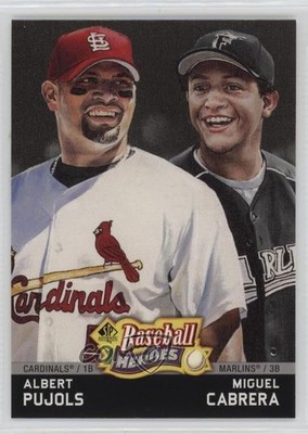 2006 SP Authentic Baseball Heroes Albert Pujols Miguel Cabrera #SPAH-42 5c2