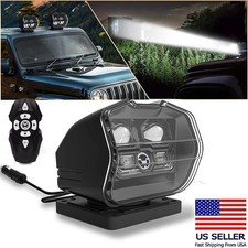 Black Led Remote Control Marine Boat Car Truck Searchlight Wireless Spotlight Us Black Led Remote Control Marine Boat Car Truck Searchlight Wireless Spotlight Us