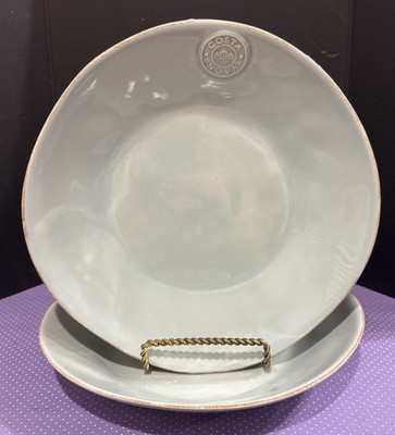 Costa Nova Deep Round Plate Plates Pasta Turquoise Portugal 10 Inch Set Of 2