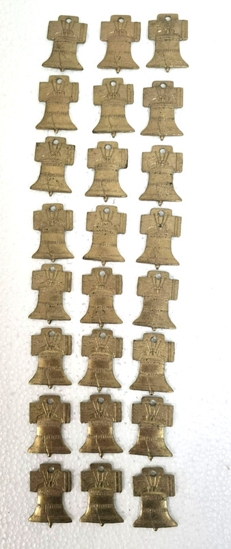 36 Sturdy Liberty Bell Bronze or Brass Tokens