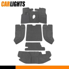 Fits Jeep Wrangler TJ 1997-2006 6pcs Floor Mat Interior Carpet Rug Kit GRAY