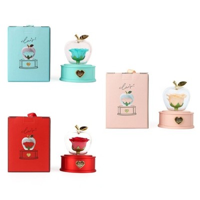 Delicate Rose Jewelry Storage Box Necklace Gift Packaging Container for Women