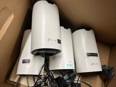 TP-LINK Deco W2400 Ac1200 Whole Home Mesh WiFi System 4 Pack AC Adapters Bundle