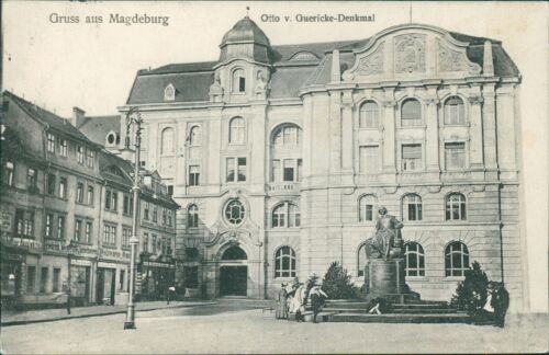 Postcard Magdeburg Otto v. Guericke monument 1915 (9911)