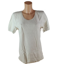 Medima Classic Damen Thermowäsche Unterhemd Gr. L 50 % Angora creme Vintage (WM)