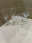 Vintage Barware, 2001 Champagne Flutes And Martini Glasses, Four Total PCs.  — photo 1