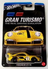 2024 Hot Wheels Gran Turismo Yellow Porsche 911 GT3 RS #3/5
