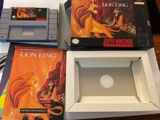SNES - The Lion King Super Nintendo, 1994 Complete In Box