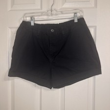 Chubbies Boys Black Chino Shorts 4" Inseam Cotton Elastic Waist Pockets