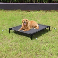 Elevated Dog Bed for Large Dogs - Outdoor Raised Dog Cot Bed, 36.6"x29.7" w/ ...