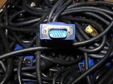 Lot of 20 Male VGA to Male VGA 6FT Cables 15 Pin NEW/USED FAST SHIPPING 