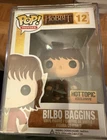 Funko Pop! The Hobbit Bilbo Baggins #12 Hot Topic Exclusive w/ Spider Webs RARE
